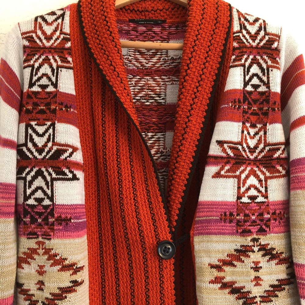 Bcbg Maxazria Boho Shawl Collar Open Front Cardig… - image 4